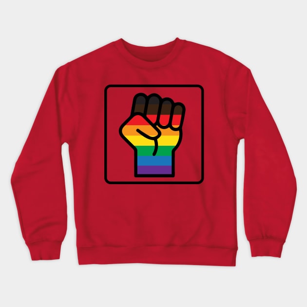 Black Pride Crewneck Sweatshirt by DorothyGoesGlamping